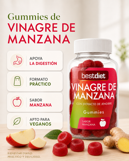 Gominolas de Vinagre de Manzana – Bienestar Digestivo y Fuerza Natural
