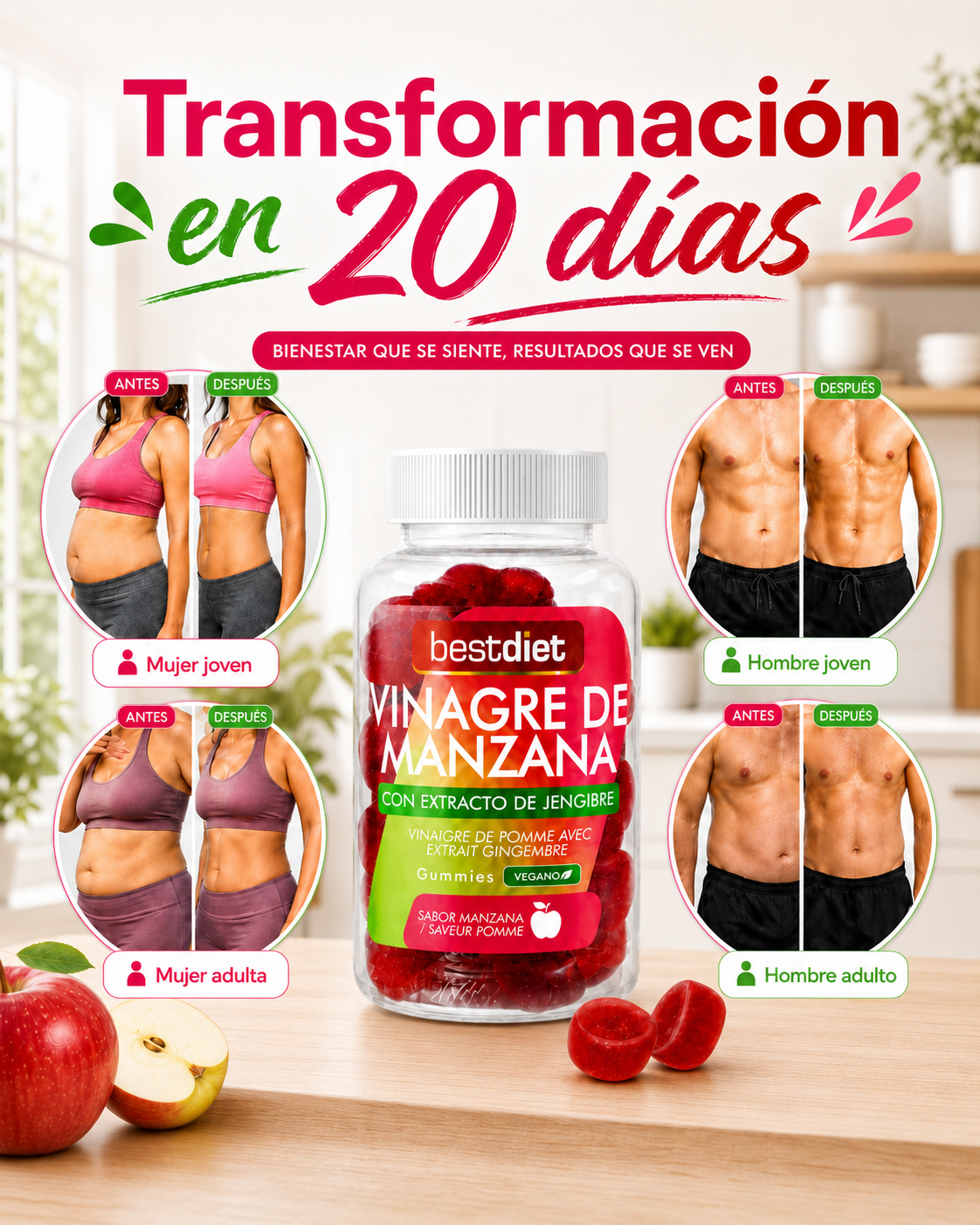 Gominolas de Vinagre de Manzana – Bienestar Digestivo y Fuerza Natural